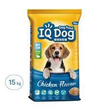 IQ Dog 聰明狗 成犬 乾糧, 雞肉口味, 15kg, 1袋