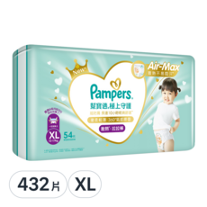 Pampers 幫寶適 台灣公司貨 2024全新 極上守護 一級幫散熱拉拉褲/尿布, XL, 432片