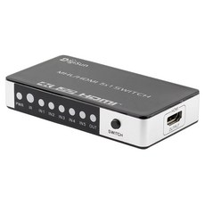 DigiSun 得揚 五入一出影音切換器 4K2K HDMI 11 x 6 x 1.8cm 103g, VH751Z, 1個