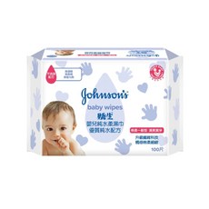 Johnson's 嬌生 嬰兒純水柔濕巾 棉柔一般型, 100張, 1包