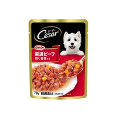 Cesar 西莎 成犬 蒸鮮包, 牛肉+蔬菜, 70g, 16包