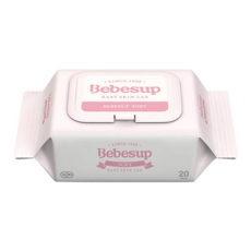 Bebesup 輕柔壓紋嬰兒用濕紙巾, 20張, 12包