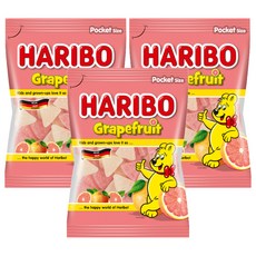HARIBO 哈瑞寶 葡萄柚風味軟糖, 100g, 3包