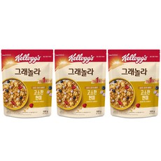 Kellogg's 家樂氏 糙米穀物莓果豆漿塊麥片, 500g, 3包