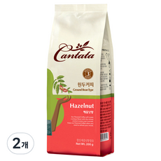 Cantata 康塔塔 咖啡豆榛子味, 200g, 濃縮咖啡機, 2個, 濃縮咖啡