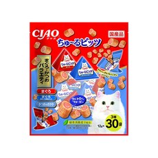 INABA CIAO 啾嚕 迷你肉泥夾心卷 CS-205, 鮪魚/鮪魚+干貝/鰹魚+柴魚片, 360g, 1袋