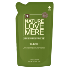 NATURE LOVE MERE 嬰兒泡泡洗手慕斯 補充包, Lemon Lime Oil, 250ml, 3包