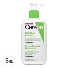 CeraVe 適樂膚 輕柔保濕潔膚露, 236ml, 5瓶
