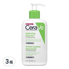 CeraVe 適樂膚 輕柔保濕潔膚露, 236ml, 3瓶