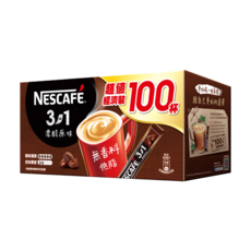 NESCAFE 雀巢咖啡 三合一濃醇原味咖啡, 100條, 1盒, 15g