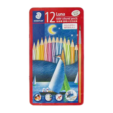 STAEDTLER 施德樓 LUNA 基礎水性色鉛筆 12色, 1組