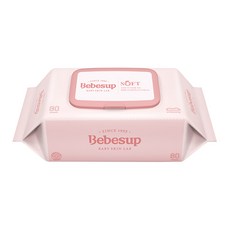 Bebesup 輕柔壓紋嬰兒用濕紙巾, 80張, 10包