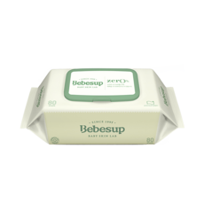 Bebesup Zero低刺激性溼紙巾掀蓋型, 80張, 10包