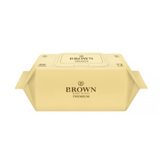 Brown Premium 掀蓋式嬰兒用濕紙巾, 72張, 10個