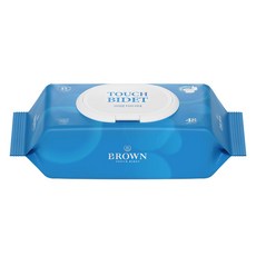 BROWN Touch 低刺激性掀蓋型濕式衛生紙, 48張, 10包