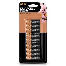 DURACELL 金頂 Deluxe鹼性AA電池, 12件, 1個