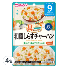 WAKODO 和光堂 和風魩仔魚炒飯, 80g, 4包