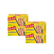 GLAD 佳能 Flex and Seal 三明治拉鍊袋 小號 100p, 小(S), 100入, 4盒