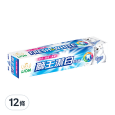 LION 獅王 超涼潔白牙膏, 200g, 12條