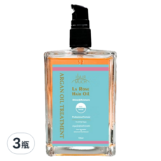 HAIR MUCH 玫瑰菁萃摩洛哥護髮油 100ml, 3瓶