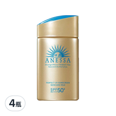 ANESSA 安耐曬 金鑽高效防曬露N 4X版 SPF50+ PA++++, 60ml, 4瓶