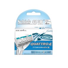 Schick 舒適牌 創4紀鈦刀片, 4入, 1盒