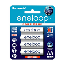Panasonic eneloop 鎳氫充電電池3號 BK-3MCCE4BTW, 4顆, 1組