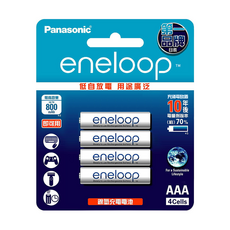 Panasonic 國際牌 eneloop 鎳氫充電電池4號 BK-4MCCE4BTW, 4顆, 1組