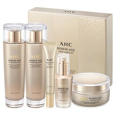AHC 緊緻彈潤保養禮盒 5件組 化妝水+乳液+乳霜+精華液+眼霜, 1組