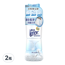 Lenor 蘭諾 衣物芳香豆 淨白純棉, 470ml, 2瓶