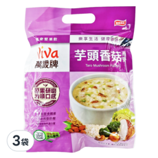 ViVa 萬歲牌 燕麥堅果飲 芋頭香菇燕麥 10包, 320g, 3袋