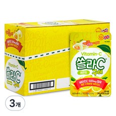 SOLAR-C 維他命C軟糖 檸檬口味 8包入, 400g, 3盒