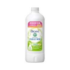 Biore 蜜妮 抗菌洗手慕絲 補充瓶 沁檸橙香, 450ml, 1瓶