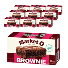 Market O 巧克力布朗尼蛋糕, 120g, 10盒