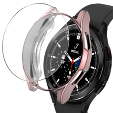 LuA lovel Galaxy Watch TPU防摔保護殼+鋼化玻璃膜 41mm, 粉色