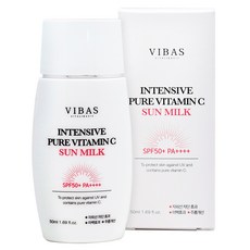 VIBAS 維他命C強化防曬乳 SPF50+ PA++++, 50ml, 1瓶