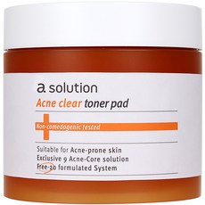 a solution Acne Clear Toner Pad 60p, 1組