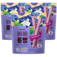 BEBECOOK 孩童初食綿綿貝貝棒, 藍莓口味, 40g, 3包