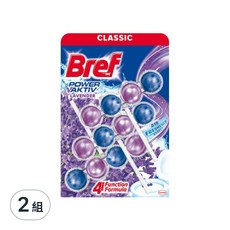 Bref 妙力 馬桶球 3入, 薰衣草, 150g, 2組