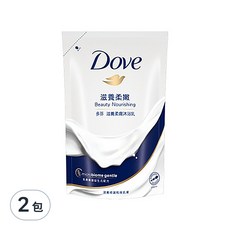 Dove 多芬 滋養柔膚沐浴乳 滋養柔嫩 補充包, 580g, 2包