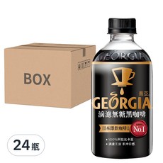 GEORGIA 喬亞 滴濾無糖黑咖啡, 350ml, 24瓶