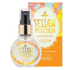 BODYHOLIC Yellow Potion頭髮身體噴霧 甜果香, 50ml, 1個