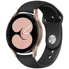 LuA lovel Galaxy Watch矽膠矽膠錶帶 20mm, 黑色的