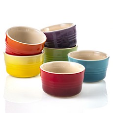 LE CREUSET 彩虹迷你陶瓷盅6件組 100ml, 混色, 1組