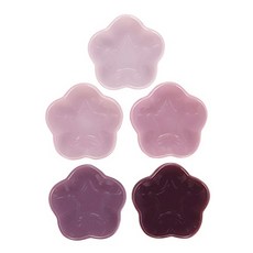 LE CREUSET 花朵造型餐碗組 5入, 1套, 淺紫色