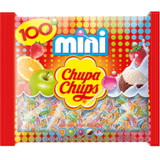 Chupa Chups 加倍佳 綜合迷你棒棒糖, 600g, 1袋