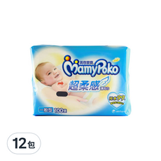 MamyPoko 滿意寶寶 純水99濕毛巾 一般型, 100張, 12包