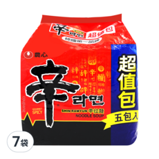 NONGSHIM 農心 辛拉麵 120g, 5包, 7袋