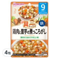 WAKODO 和光堂 雞肉燉芋頭, 80g, 4包