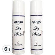 Verflos 護唇膏, 無色, 5ml, 6支